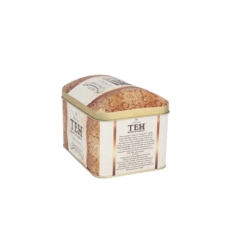 Металлическая жестяная коробка с арочной