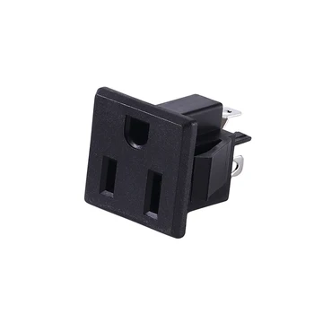 Leci Customised Power Outlet Electronics Pin Receptacle Female Us Ac Power Socket