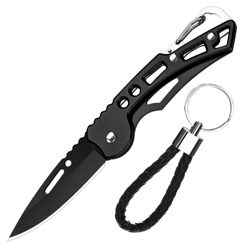 Hot Selling Outdoor EDC Camping Tactical Pocket Knife Promotion Survival Folding Knife with Climbing Carabiner Clips