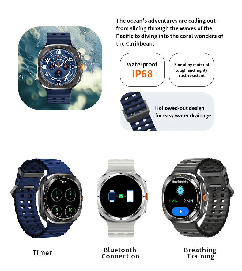 2025 Hd8 Watch Ultra Ai Smartwatch 400mah 1.46inch Health Detection Relojes Sleep Monitoring Sports Compass Smart Watch - Buy Hd8 Ultra Smart Watch classic Watch 8 relojes Sports Smartwatch watch 8 Ultra smart Watch For Android Ios Smart Watch 2025