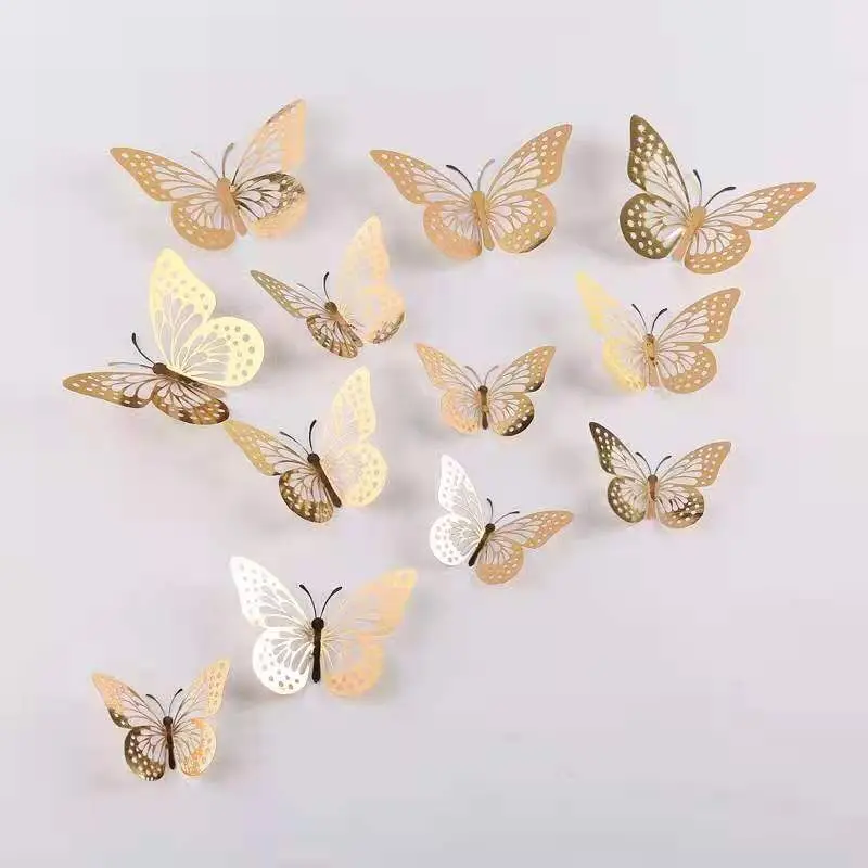 wholesale gold butterfly for cake decoration