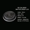 Cubierta de gota de agua negra
