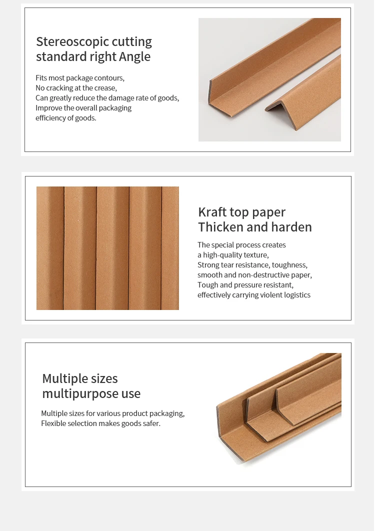 Kraft Paper L Shape Pallet Carton Edgeboard Paper Corner Protector ...