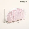 Borsa semicircolare rosa