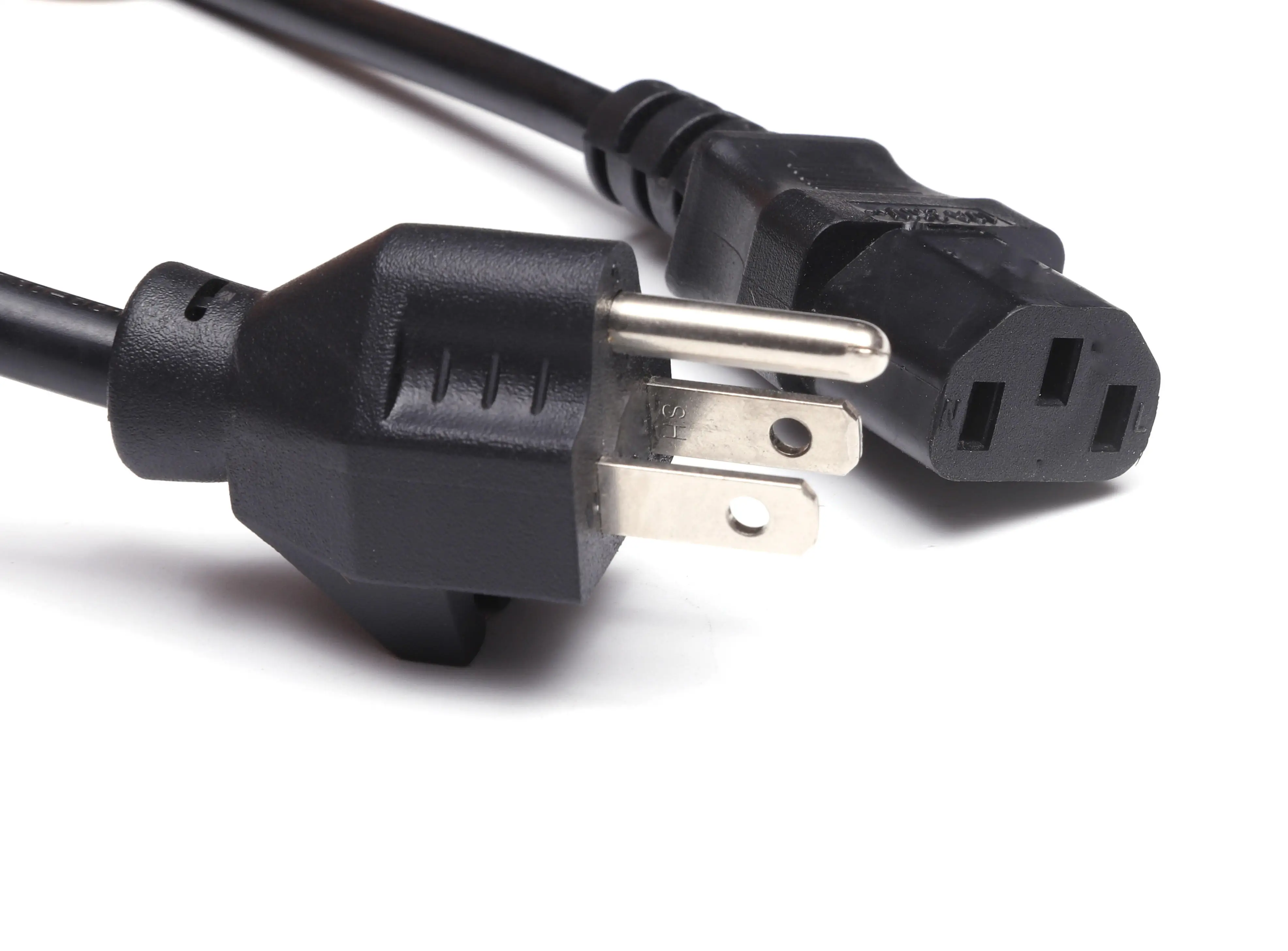 USA 515p 16awg Us Plug 10ft Iec320 C13 Connector Power Cable Extension Ac Cord Nema 5-15p to Iec C13 manufacture