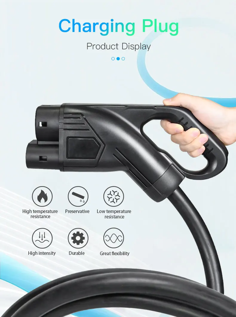 Ccs2 Charging Connectors 80a Dc Fast Ev Charger Cable Car Charging