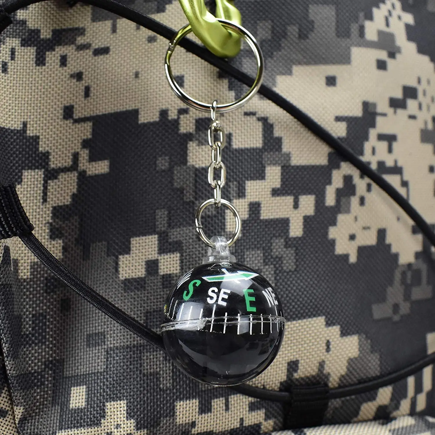 Outdoor Ball Compass Keychain Navigation Positioning Equipment for Hiking Camping Backpacking Great Gift