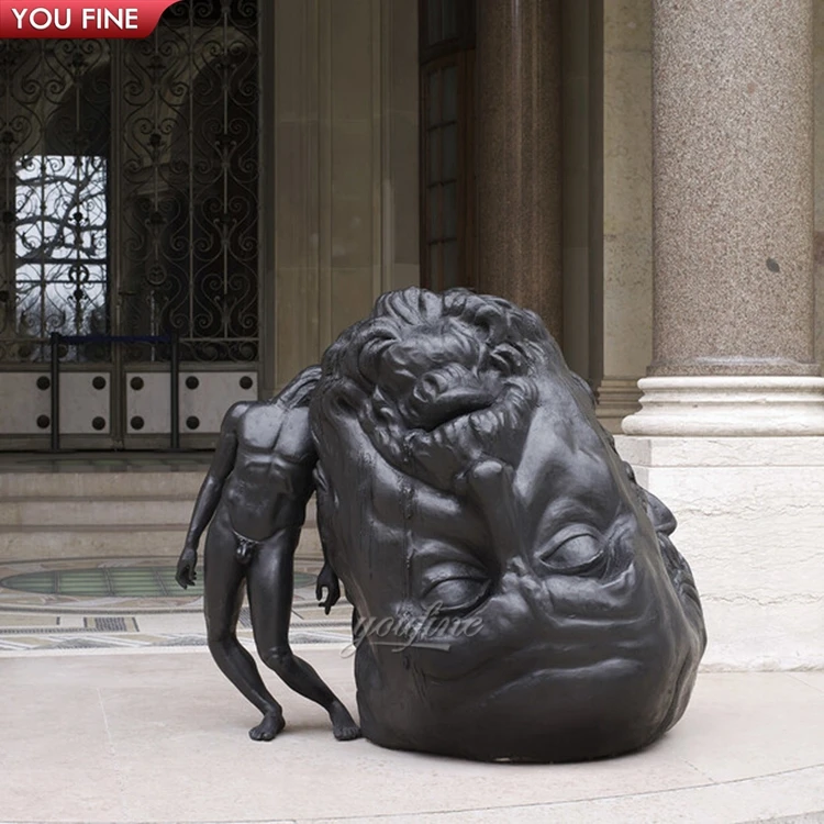 アウトドアガーデン抽象的な思考の重みブロンズ彫刻像| Alibaba.com