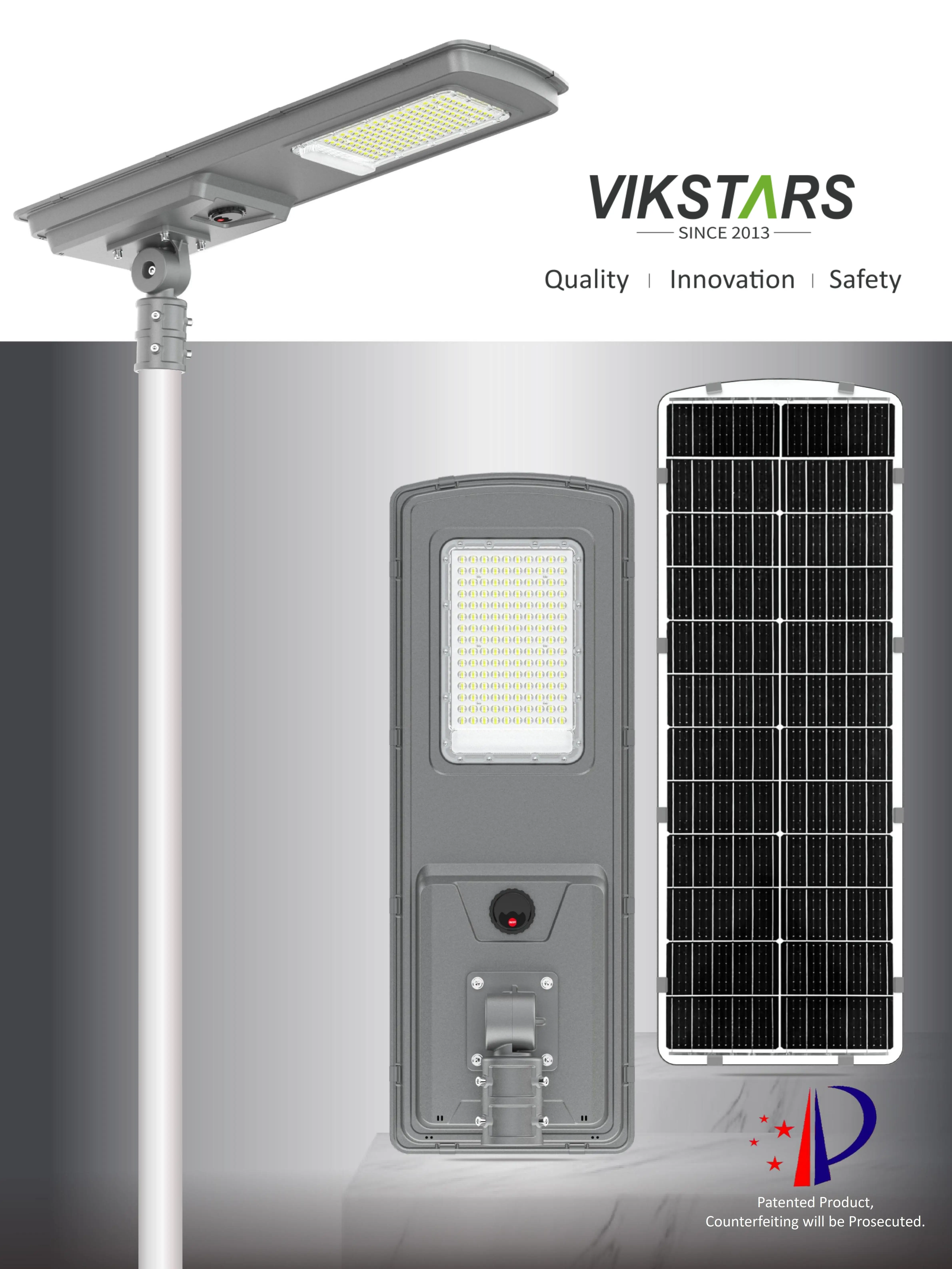 2025 Newest All in One Solar Street Lights Outdoor 300w 400w 500w Lamp for Road With Light Sensor Motion Sensor Solar Lamp