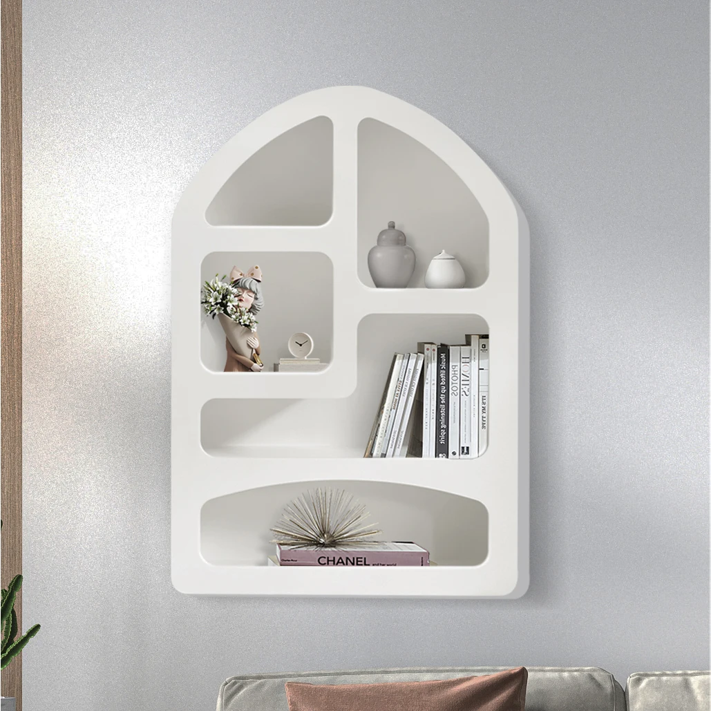 Innova Arch Nordic White Console Hallway Simple Wood Cabinet Decorative Storage Display Cabinet for Living Room