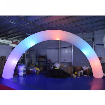 Led Inflatable Arch With Air Blower, Inflatable Round Archway For Wedding Event Party