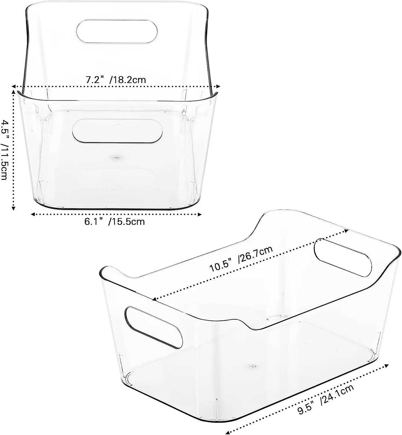 Plastic Storage Bins Multiuse Organizer Bins Pantry Organizer Buy