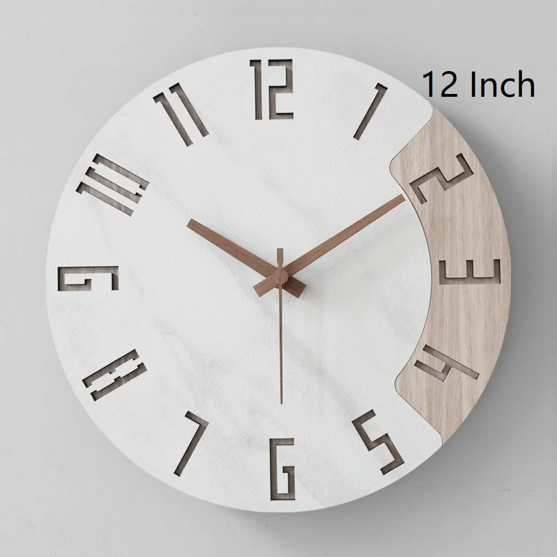 Wooden 3d Wall Clocks Home Decoration Modern Design Hanging Big Clock