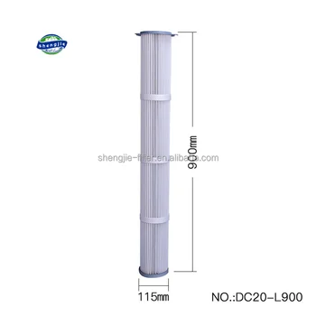 Factory Supply Industrial Cylinder Metal Dust Filter Cartridge DC20-L900