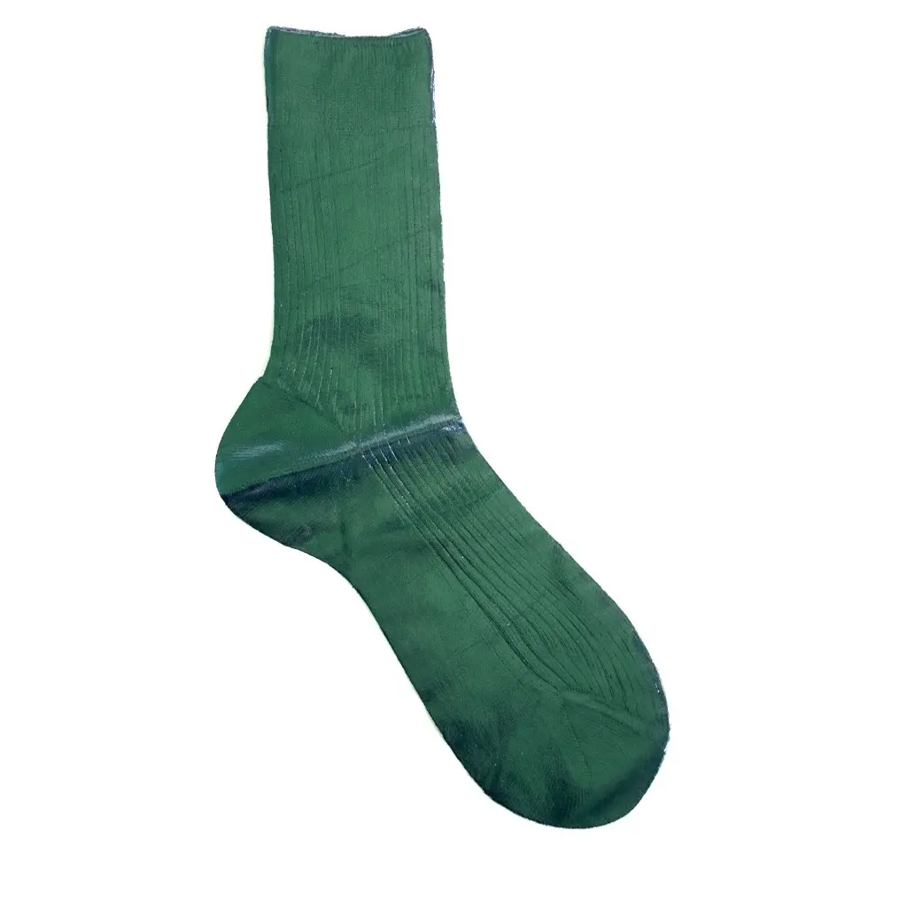 THETA Luxury Metallic Custom Pale Green Cotton Cool Designer Novelty Colorful Ribbed Print Tube Socks