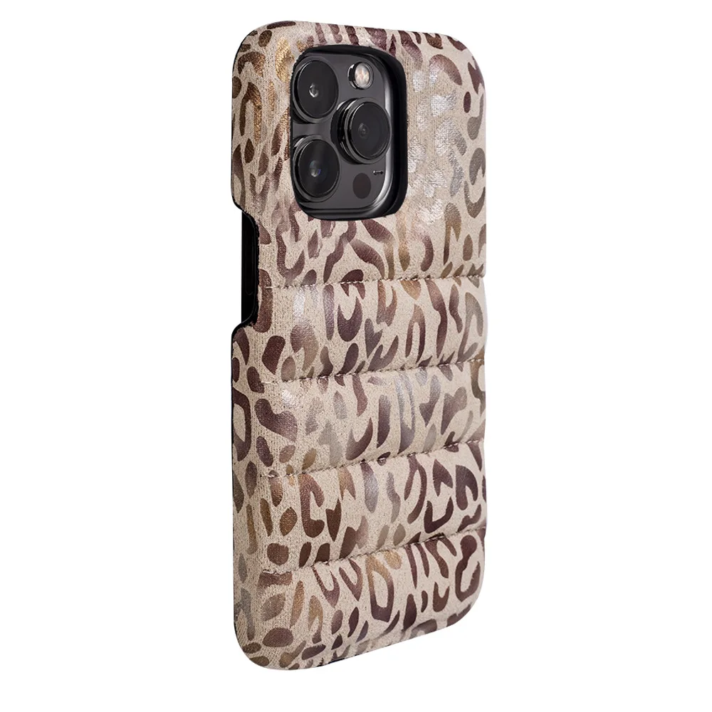 PC PU cuero 3D suave chaqueta de plumas funda de teléfono móvil de lujo cubierta de tela de toque para iPhone 16 15 14 13  