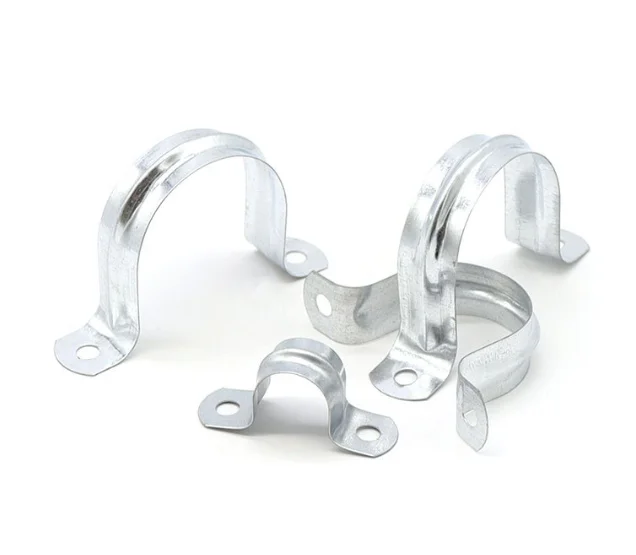 U Shaped Double Hole Pipe Saddle Clamp 1/2-4 Inch  Iron U Type Strap Clamp factory