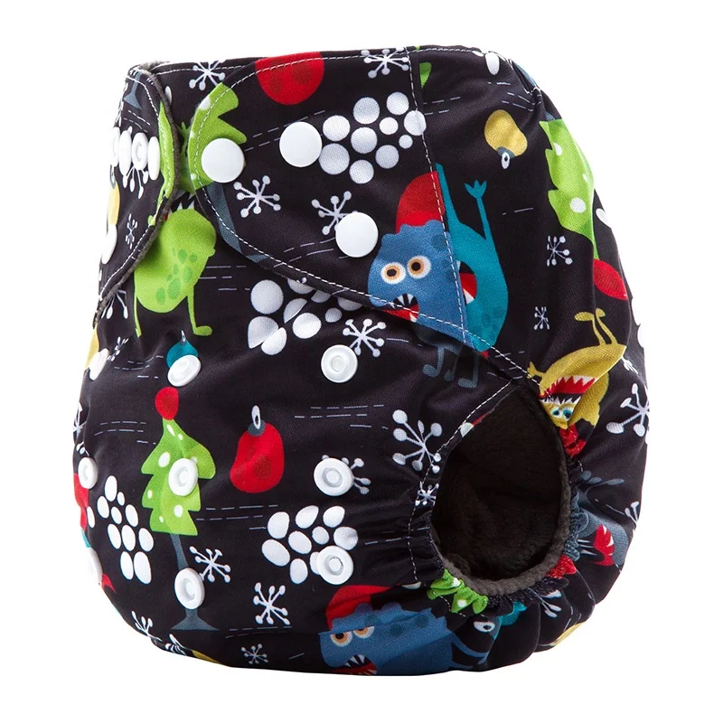 Оптовая продажа супер мягкие многоразовые стираемые тканевые подгузники бамбуковый уголь анти-протекающие