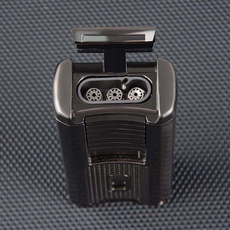 Оптовая продажа 3-струйная металлическая зажигалка