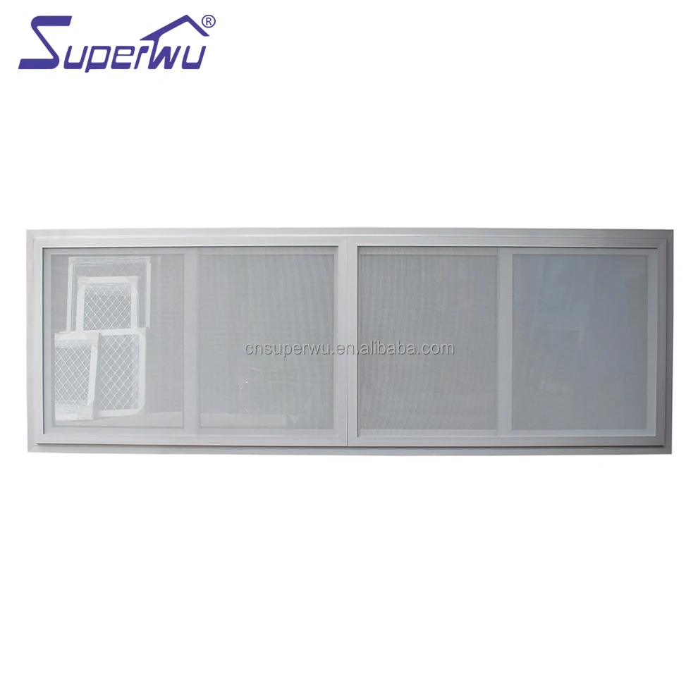 French Style Factory Price Miami-Dade hurricane proof Aluminum Sliding Window With Grill
