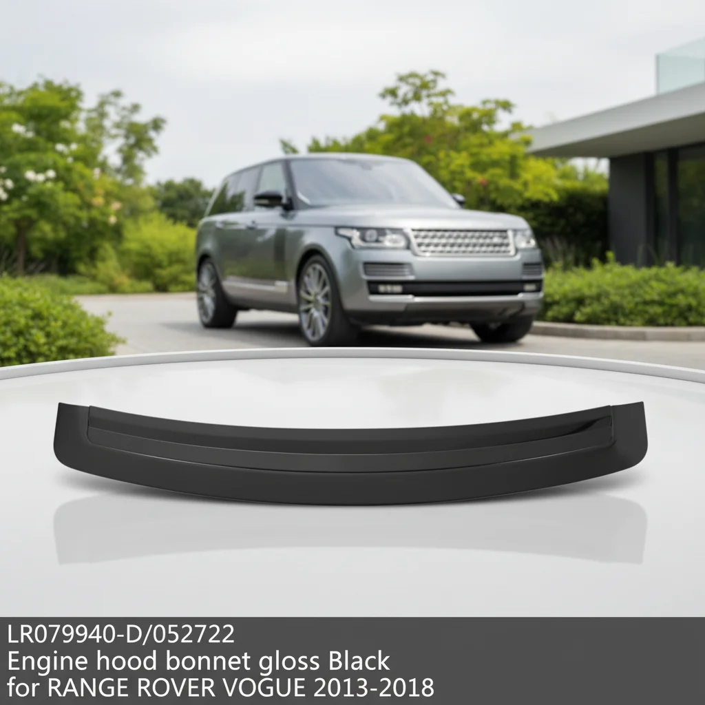 New LR079940-D/052722 Rigenstar High Strength Engine Bonnet Gloss Black for VOGUE 2013-2018