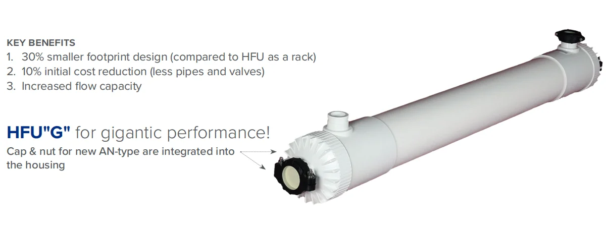 Custom Hfug-2020an High Surface Area Pvdf Hollow-fiber Uf Membrane 