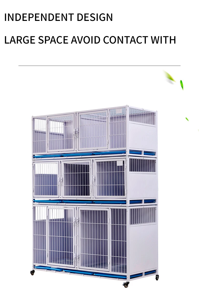 High Performance Customized Double Dog Cage Manufacturers Large Pet