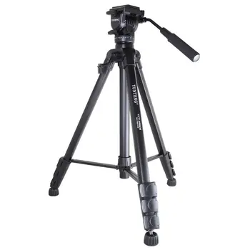 YUNTENG-VCT-999 Aluminum Tripod Professional Hydraulic Head Suitable for SLR Camera Tripod Outdoor Photography detail image