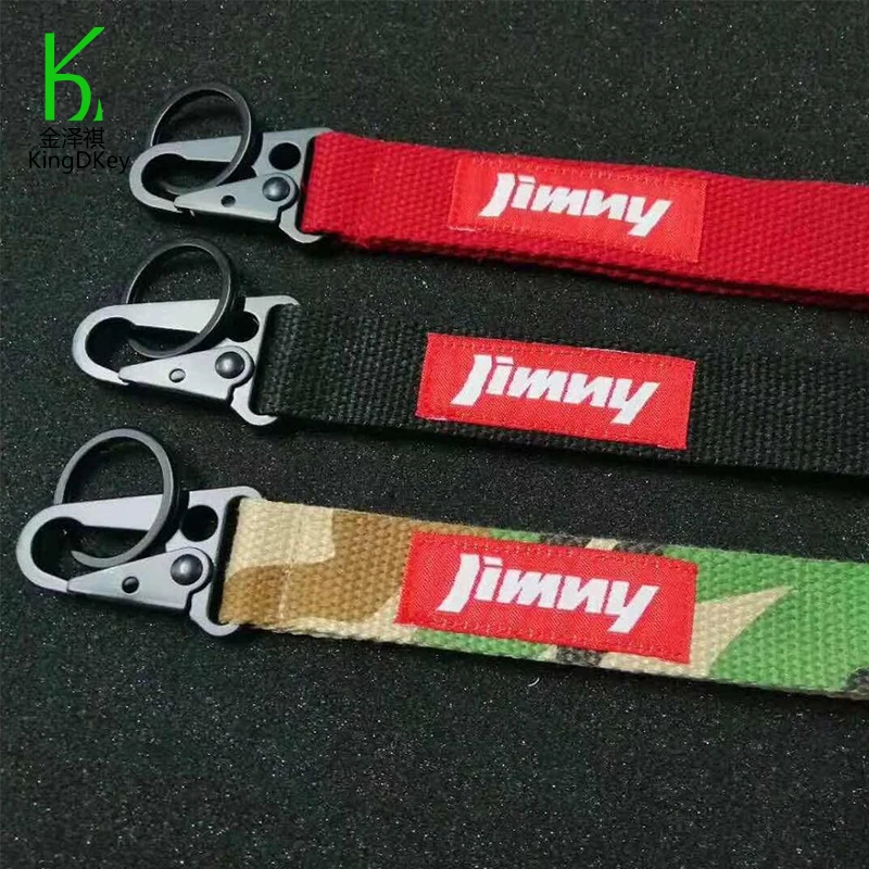 Дизайнерский шнурок для ключей, изготовленный на заказ, оптовая продажа, нейлоновый материал, бренд Jdm, пустые поставки ремешков