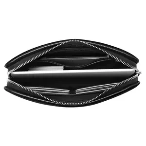 Fingerprint Lock Genuine Leather Finger Unlock Underarm Strap Bag Men Envelope Bag Clutch Handbag for Man