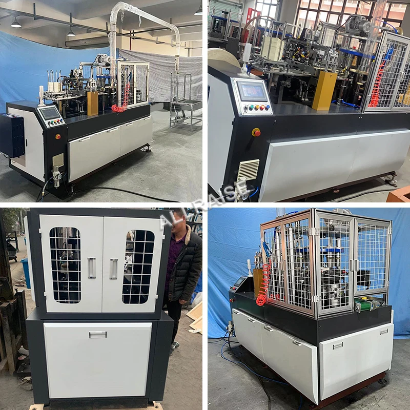 Ultrasonic Fastfood Coffee Cups Forming Machine Double-PE Coated Rigid Leak-proof Paper Cold Hot Drink Paper Cup Making Machine