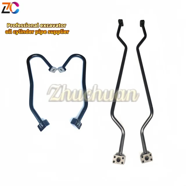 Direct sales pickling phosphating Carter excavator E349D boom oil cylinder inlet and return oil pipe oil cylinder