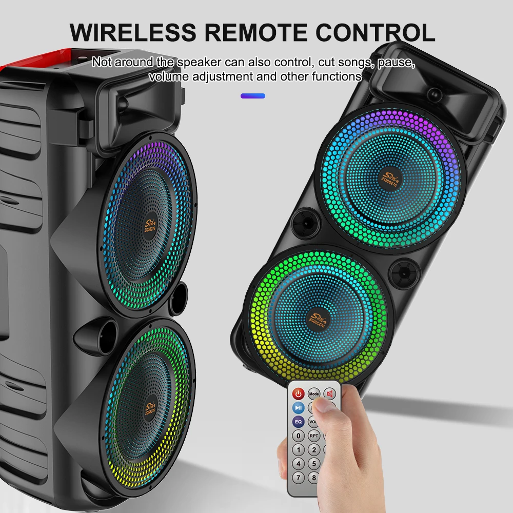 Sing-e ZQS8276 Dual 8-Inch KTV DJ Karaoke Speaker - Home Theatre