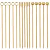 Paquete de 15 unidades doradas de 10.8 cm.