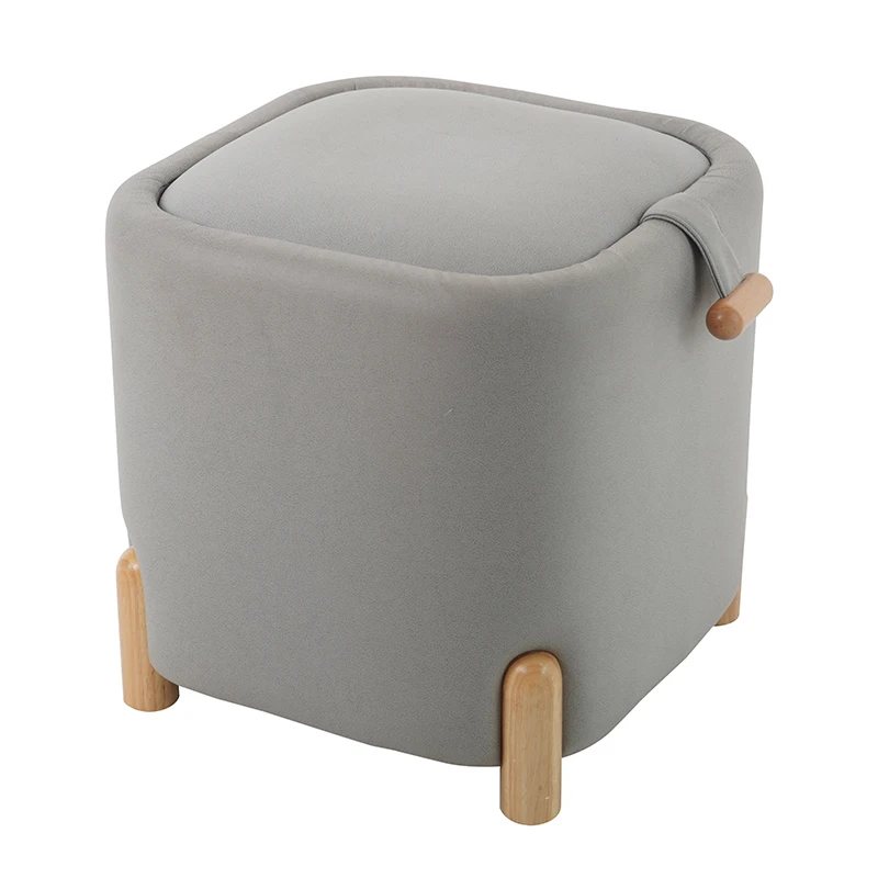 2025 Modern Style Living Room Colorful Ottoman Stool Square Storage Ottoman