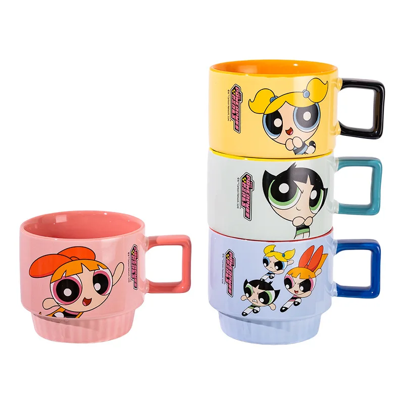 Powerpuff Girls Ceramic Cup Set Stacking Cups 4-Piece