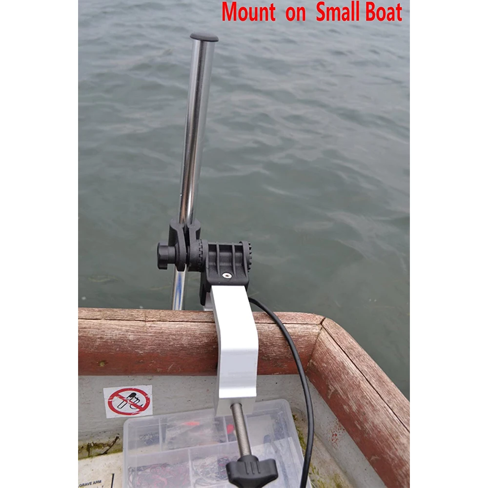Support de sondeur – Support rotatif à 360° en aluminium pour des lectures précises du sonar – Transducteur portable universel pour une expérience de pêche améliorée
