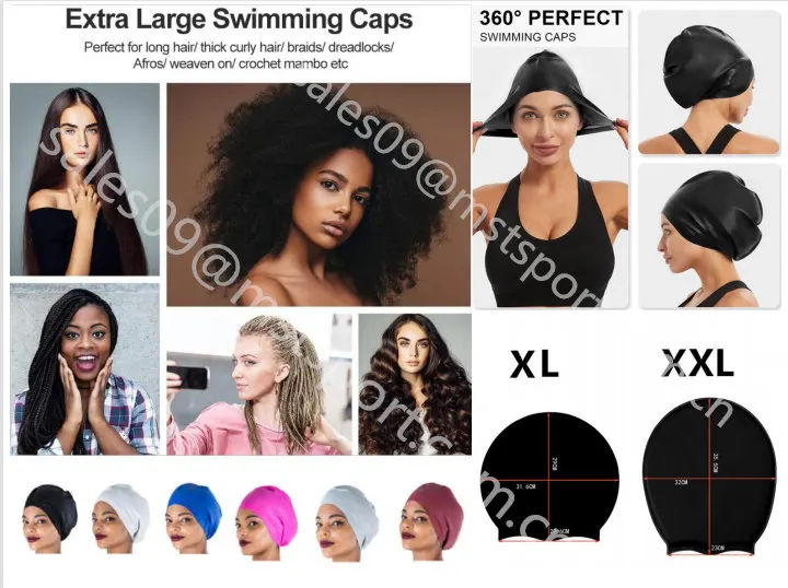 Kids Keeps Your Hair Dry While Swimming and Bathing FUNOWN Long Hair Silicone Swim Cap for Dreadlocks Braids Afro Hair Extensions Weaves Men Large & XL Swim Cap for Women 