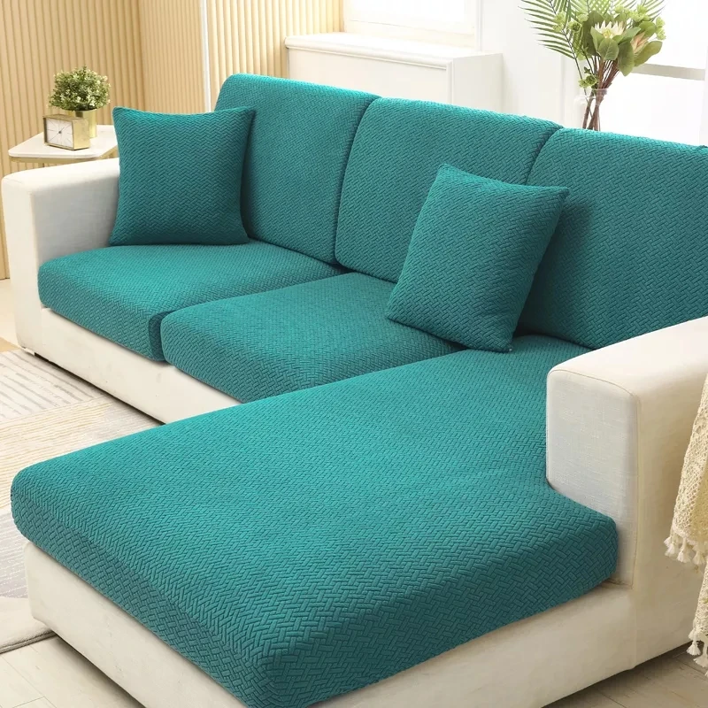 High Quality Jacquard Sofa Seat Cushion Cover Stretch Cushion Cover For