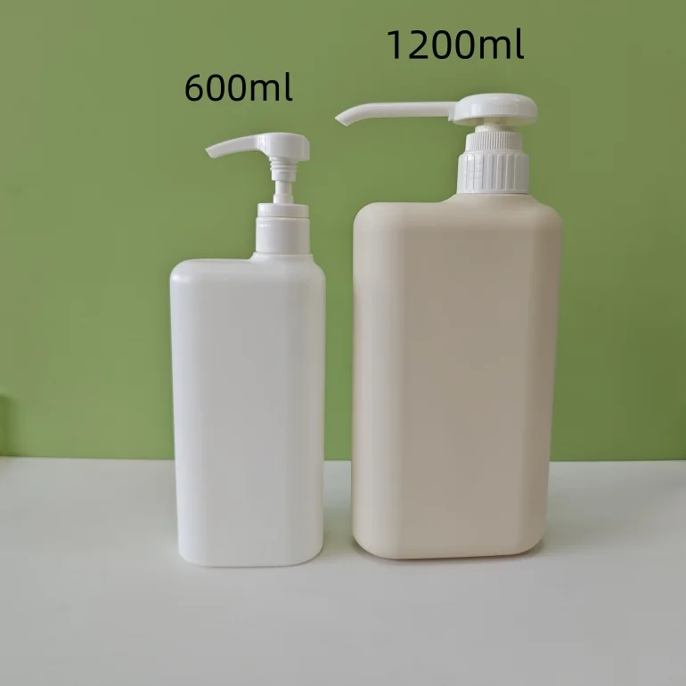 20oz 40oz HDPE Skin Care Cosmetics Packaging Plastic Shampoo Bottle With Pump