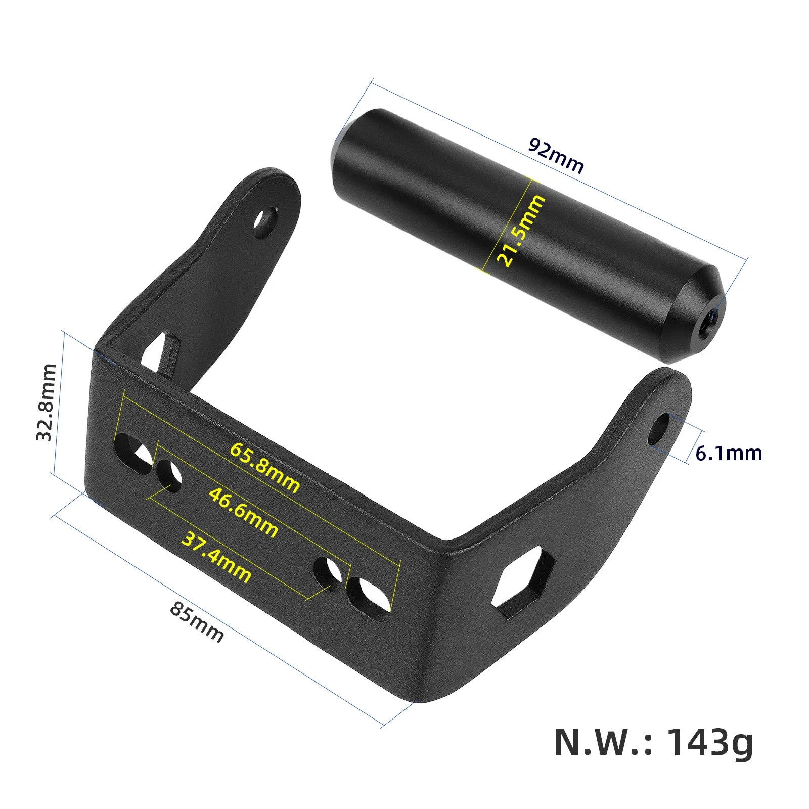 듀얼 트론 빅터 천둥 울트라 이글 스파이더 전기 스쿠터 액세서리 Ulip 핸들 바 리어 브래킷 알루미늄 그립 미니 모터