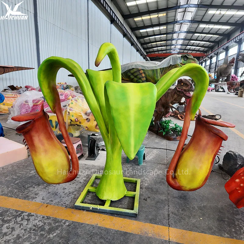 Statisch hoog simulatieplantmodel - Realistisch Nepenthes beeld voor tuin- en botanische tuingebruik, grote vleesetende bloem