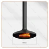 Classic Flying Saucer -steam fireplace - D900