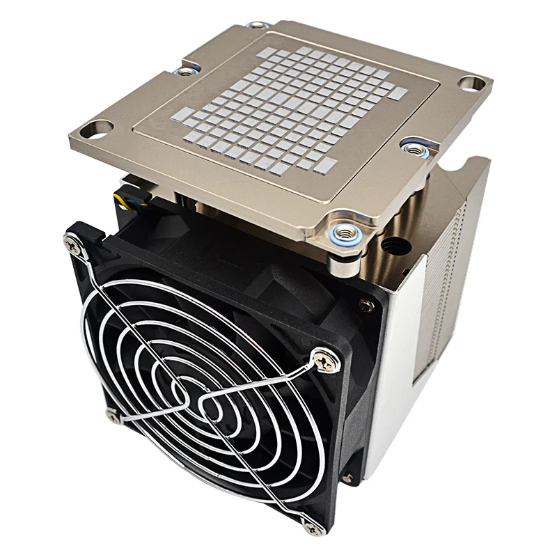 LGA 3647 Rectangular Silent CPU Cooler for PC Large Volume 4U Active Radiator with 4PIP Heatpipe Type for Server Cooling