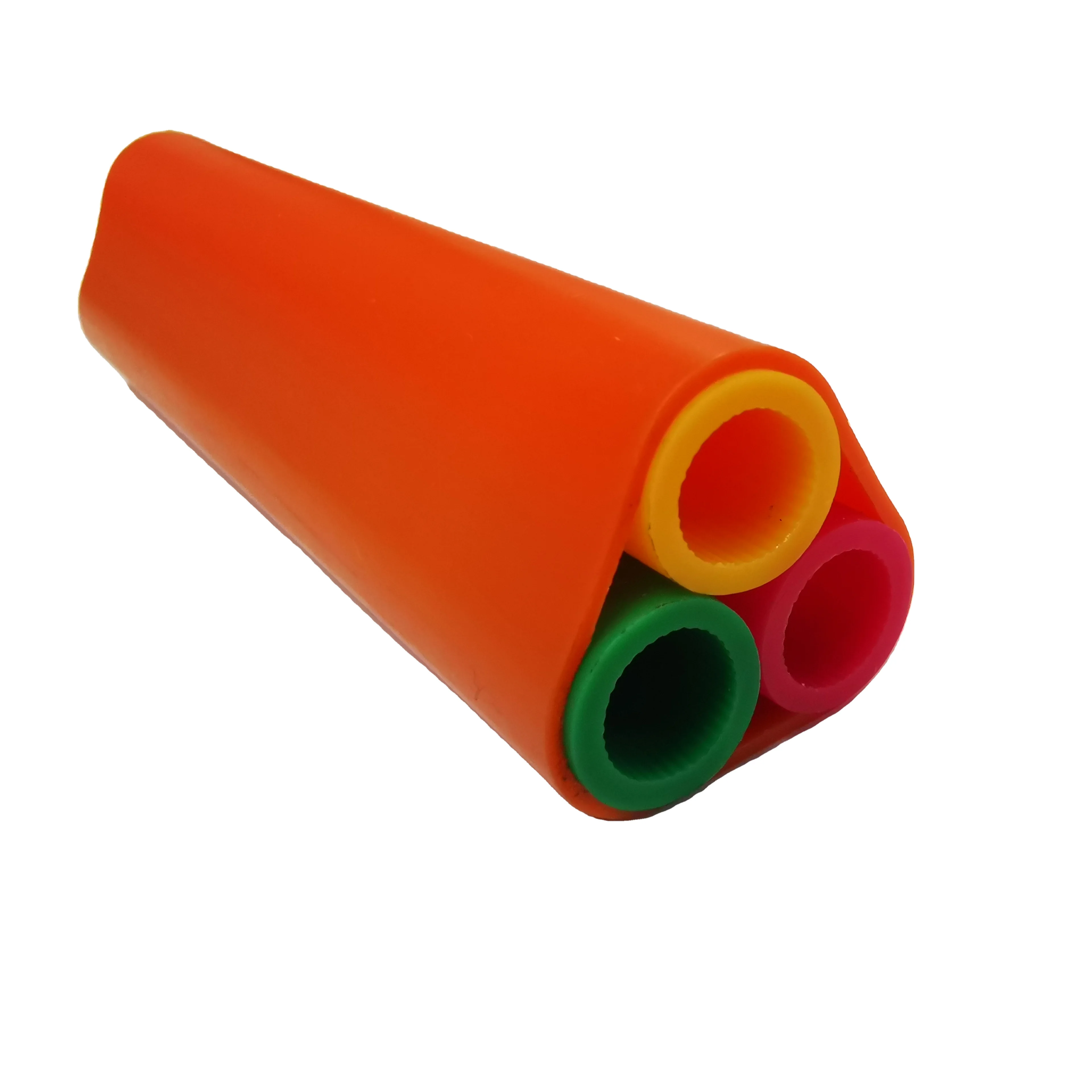 อุปกรณ์เสริมสายเคเบิลใยแก้วนำแสง microtubule 3 วิธี 12/10 มม. Bundle Pipe Hdpe Duct Microduct 3way