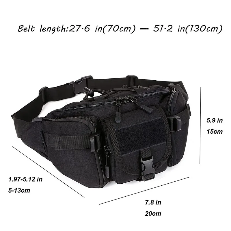 Factory Direct Sales Comfortable Tactical Waist Pack for Travel Multifunctional Practical Tactical Waist Hip Bag
