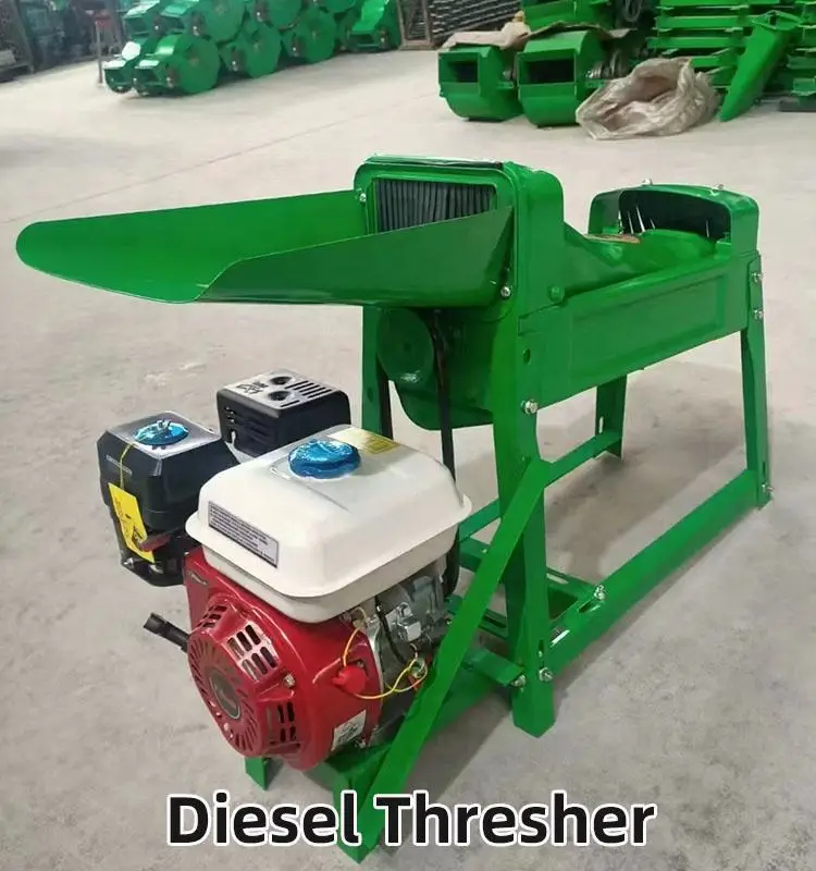 Mini Portable Automatic Corn Thresher Home Use Maize Copper Wire Diesel Engine Peeler Electric Sheller for Farm Industries