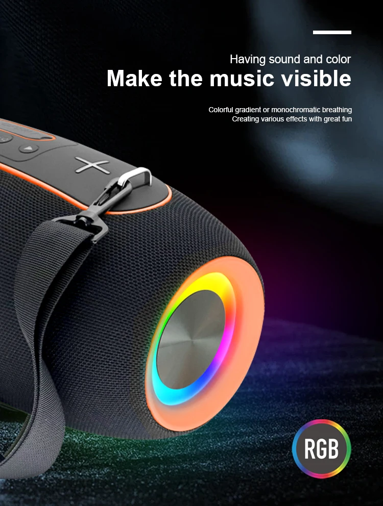 Kisonli K8 Professional Blue Tooth Speaker Custom logo Big Portable Speaker with 50W