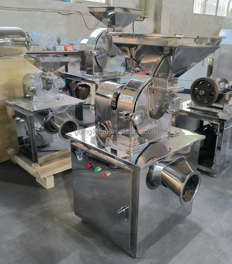 Automatic Dried Seaweed Powder Crushing Grinding Milling Machine Auto Industrial Dry Algae Fish Crusher Grinder Mill for Sale