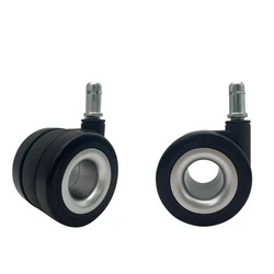 Insert Stem Hollow No Noise Corrosion Resistant Protection Wheels PU Casters 2.5 inch Wheel NO 5
